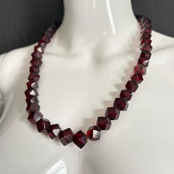 Vintage Amber Lucite Bakelite Gold filled Clasp Mid Century Modern - Picture 7 of 11